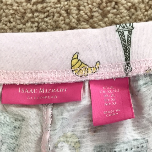 Isaac Mizrahi sleepwear women’s XL pink printed pajama bottom. - Picture 3 of 8